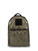 Γυναικεία τσάντα πλάτης Quilted Rombus Ατσαλί