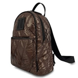 Γυναικεία τσάντα πλάτης Quilted Rombus Καφέ