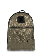 Γυναικεία τσάντα πλάτης μεγάλη Quilted Rombus Ατσαλί