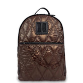 Γυναικεία τσάντα πλάτης μεγάλη Quilted Rombus Καφέ