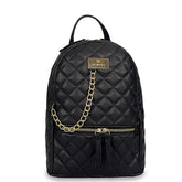 Γυναικεία τσάντα πλάτης maxi Quilted Μαύρο