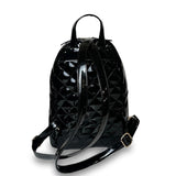 Γυναικεία τσάντα πλάτης maxi Quilted Μαύρο Λουστρίνι