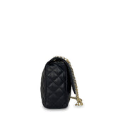 Γυναικεία τσάντα ώμου flap Quilted Μαύρο