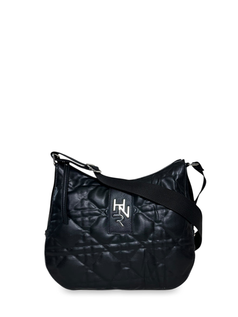 Γυναικεία τσάντα ώμου hobo Rebecca Μαύρο