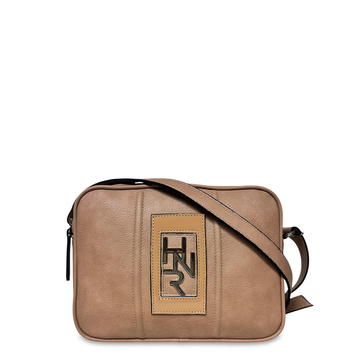 Γυναικεία τσάντα χιαστί boxy Roots Φυσικό