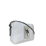 Γυναικεία τσάντα χιαστί boxy Roots Λευκό