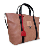 Γυναικεία τσάντα ώμου tote Safari Σομόν