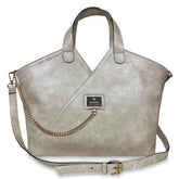 Γυναικεία τσάντα ώμου triangle Solea Μπεζ