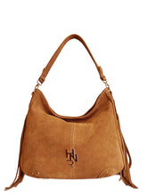 Γυναικεία τσάντα δερμάτινη hobo Suede Ταμπά