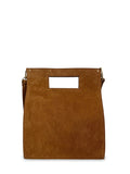 Γυναικεία τσάντα δερμάτινη tote Suede Ταμπά