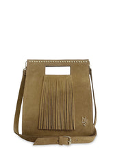 Γυναικεία τσάντα δερμάτινη tote Suede Πούρο