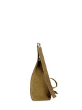 Γυναικεία τσάντα δερμάτινη tote Suede Πούρο