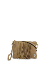 Γυναικεία τσάντα δερμάτινη χειρός-χιαστί Suede Πούρο