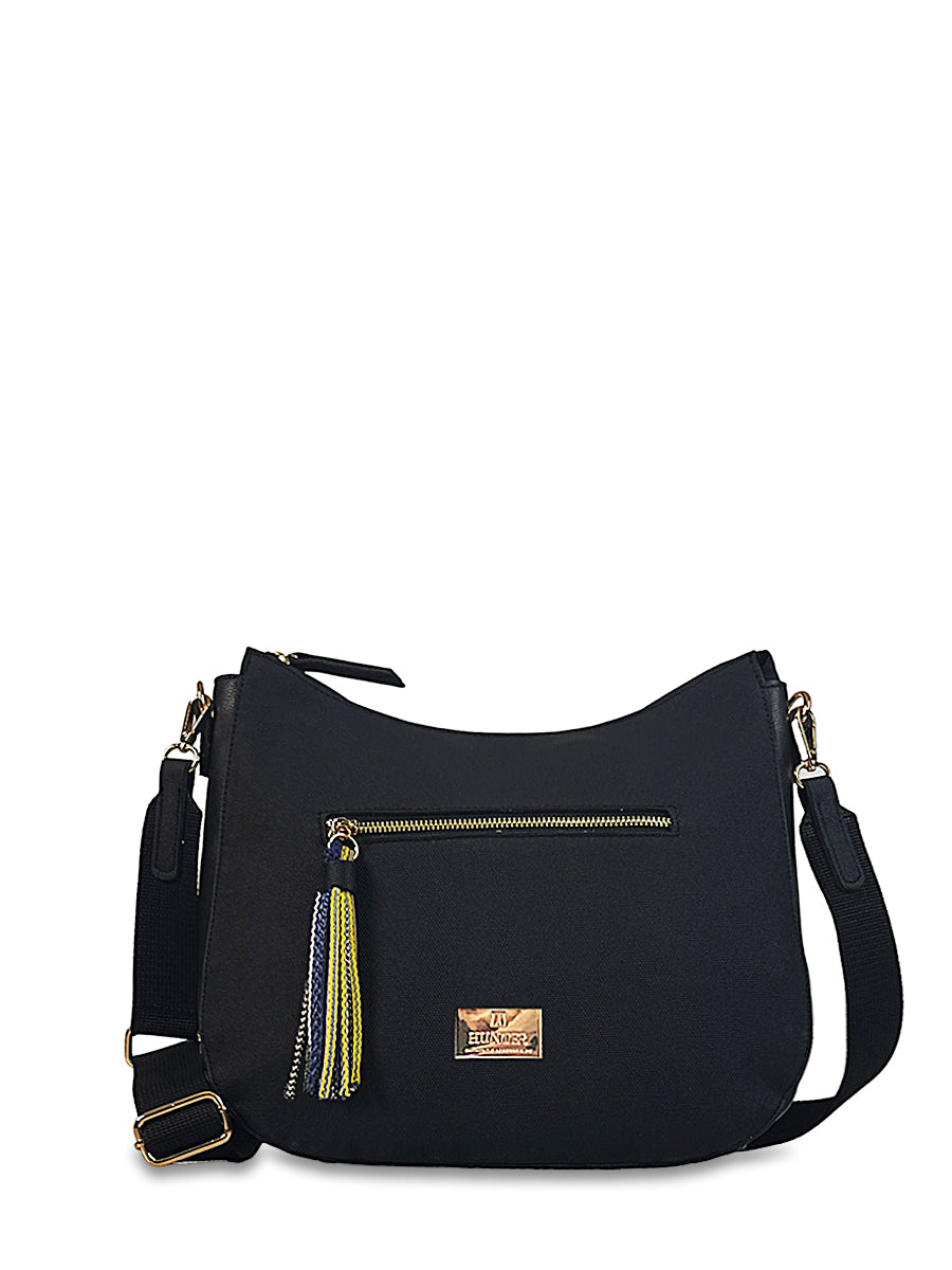 Γυναικεία τσάντα ώμου hobo Venezia Μαύρο