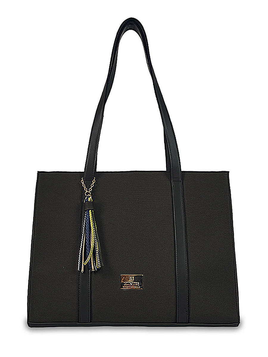 Γυναικεία τσάντα ώμου shopper Venezia Μαύρο