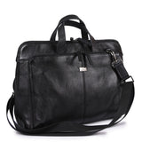 Δερμάτινος Χαρτοφύλακας Μαύρο ανάγλυφο