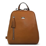 Δερμάτινη γυναικεία τσάντα πλάτης οβάλ Ταμπά