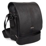 Τσάντα ταχυδρόμου ανδρική Δερμάτινη Μαύρο