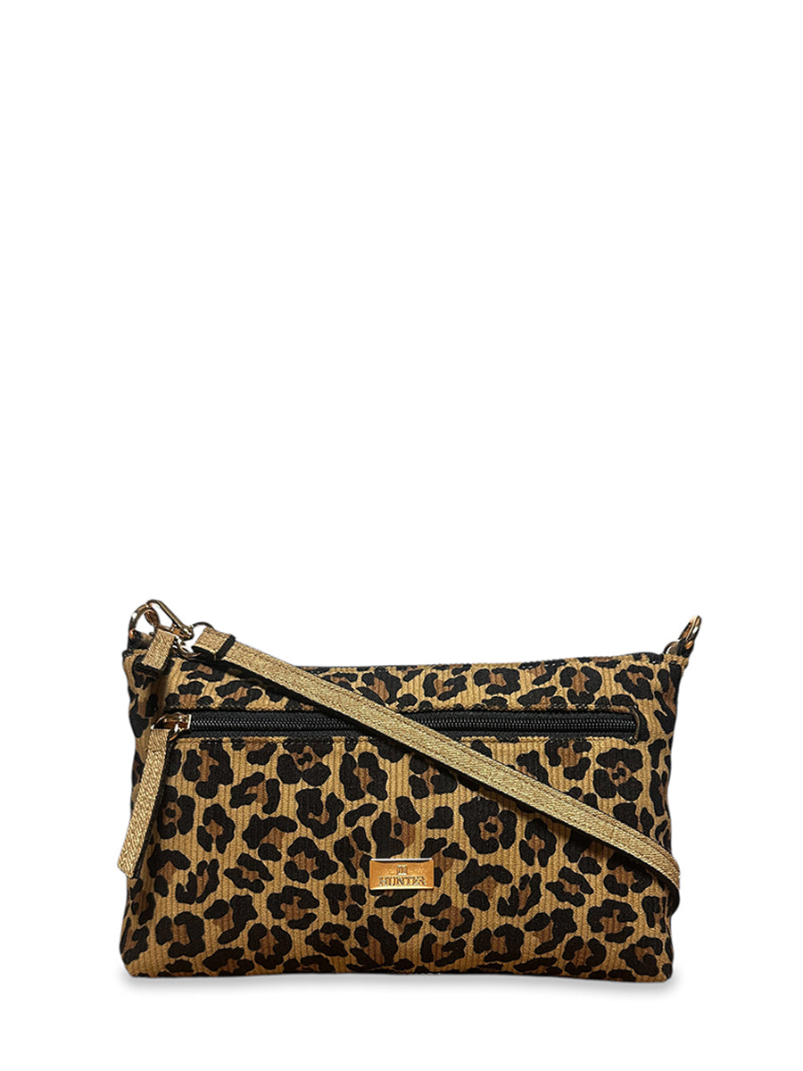 Γυναικεία τσάντα χειρός - χιαστί Panther Κάμελ