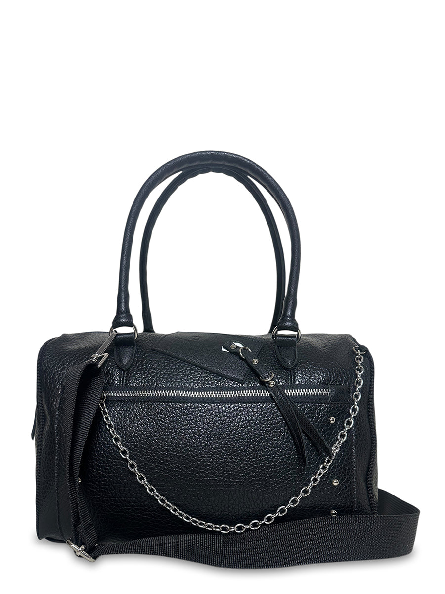 Γυναικεία τσάντα barrel Rock Μαύρο