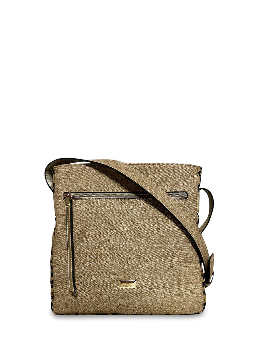 Γυναικεία τσάντα χιαστί Panther Κάμελ