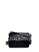 Γυναικεία τσάντα χιαστί flap Glossy Μαύρο