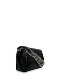 Γυναικεία τσάντα χιαστί flap Glossy Μαύρο