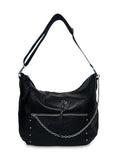 Γυναικεία τσάντα ώμου hobo Rock Μαύρο