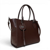 Τσάντα Ώμου tote Amaryllis καφέ Hunter με λεία πορώδη υφή