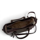 Τσάντα Ώμου tote Amaryllis καφέ Hunter, 2 κοντά χεράκια