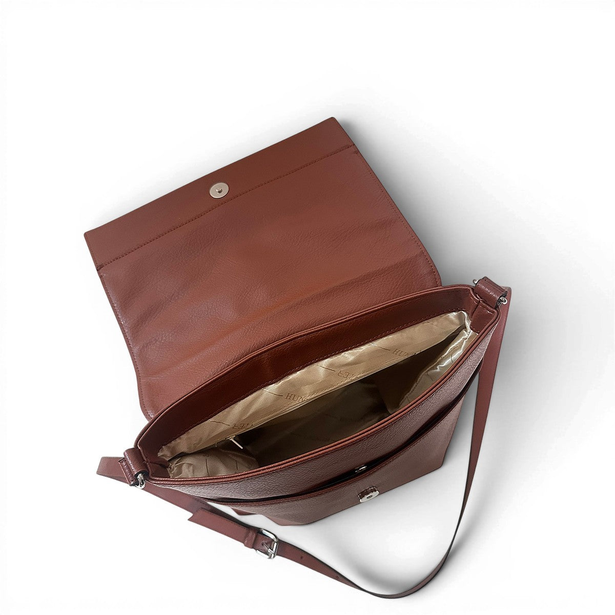 Τσάντα Χιαστί messenger Amaryllis ταμπά Hunter, διαστάσεις μήκος 30 εκ., πλάτος 5 εκ., ύψος 32 εκ.