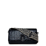 Γυναικεία τσάντα χιαστί baguette Glossy Μαύρο