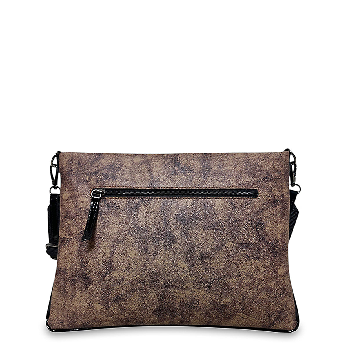 Γυναικεία τσάντα χειρός pouch Coffee Καφέ