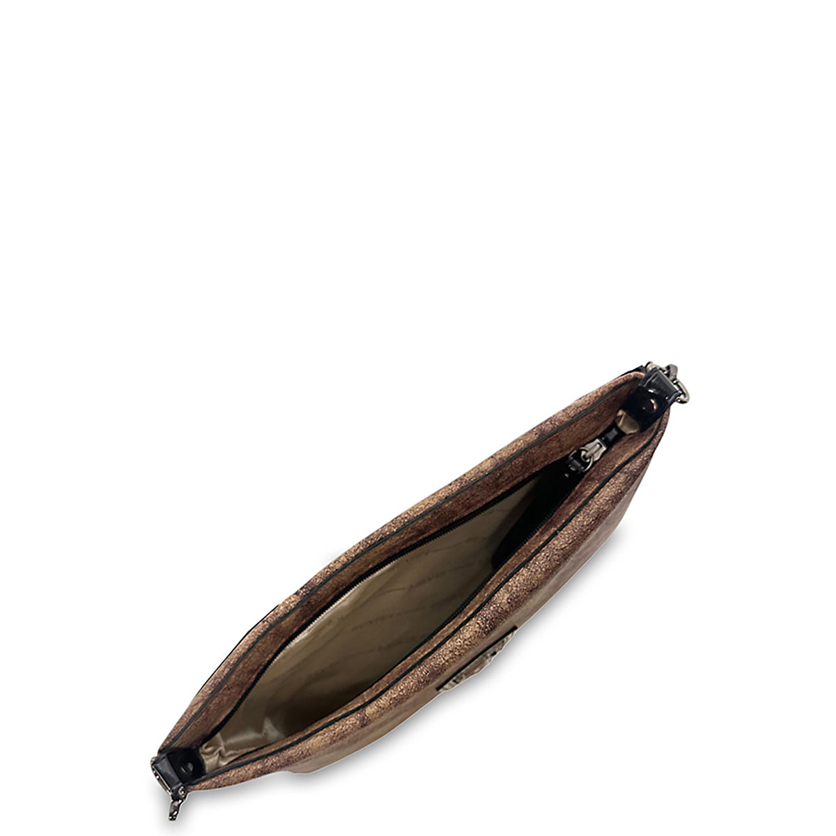 Γυναικεία τσάντα χειρός pouch Coffee Καφέ