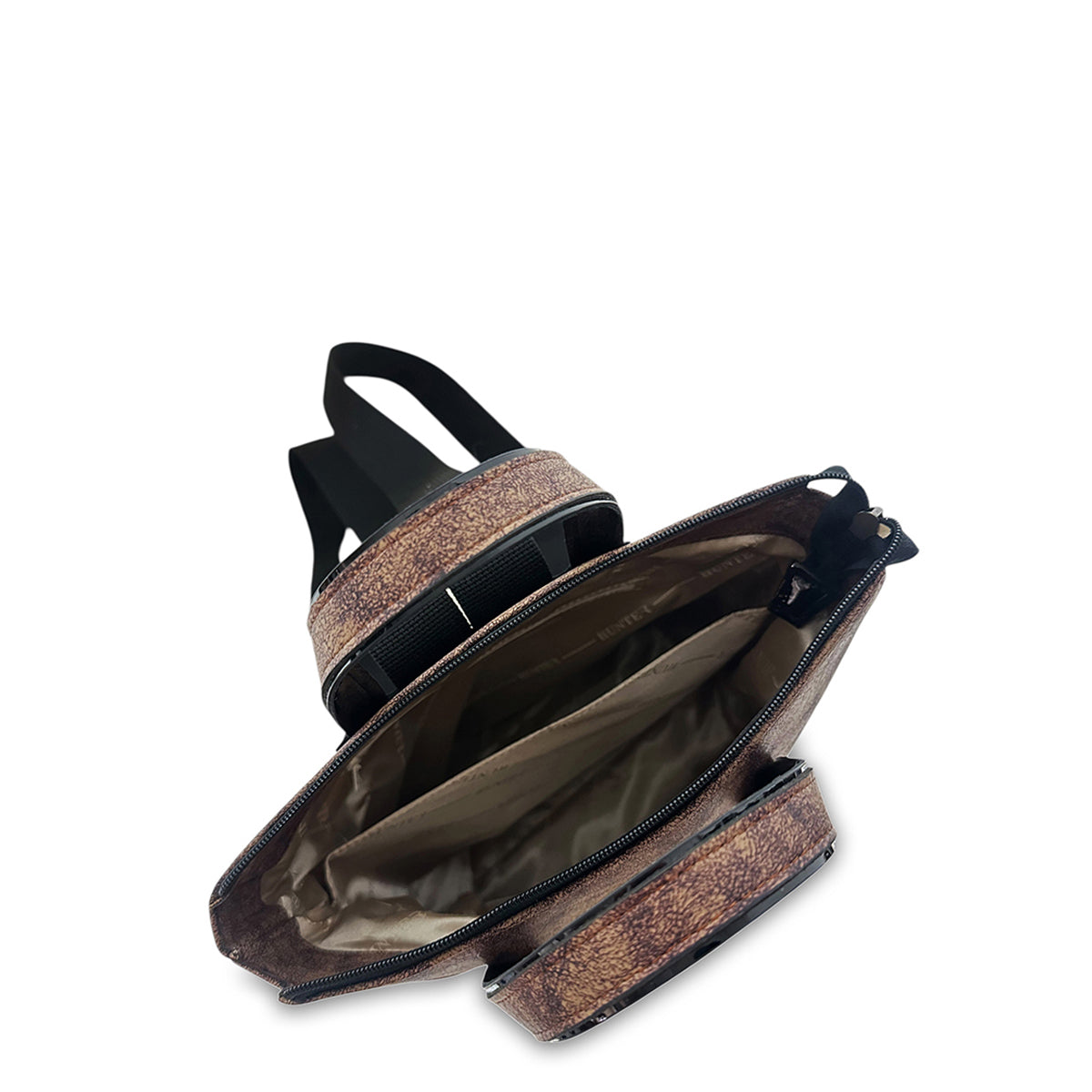 Γυναικεία τσάντα πλάτης maxi Coffee Καφέ