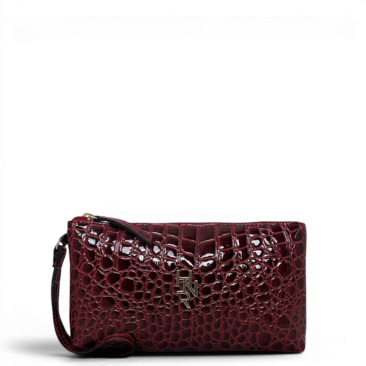 Γυναικεία Τσάντα Χειρός mini Croco Glos Μπορντώ Hunter
