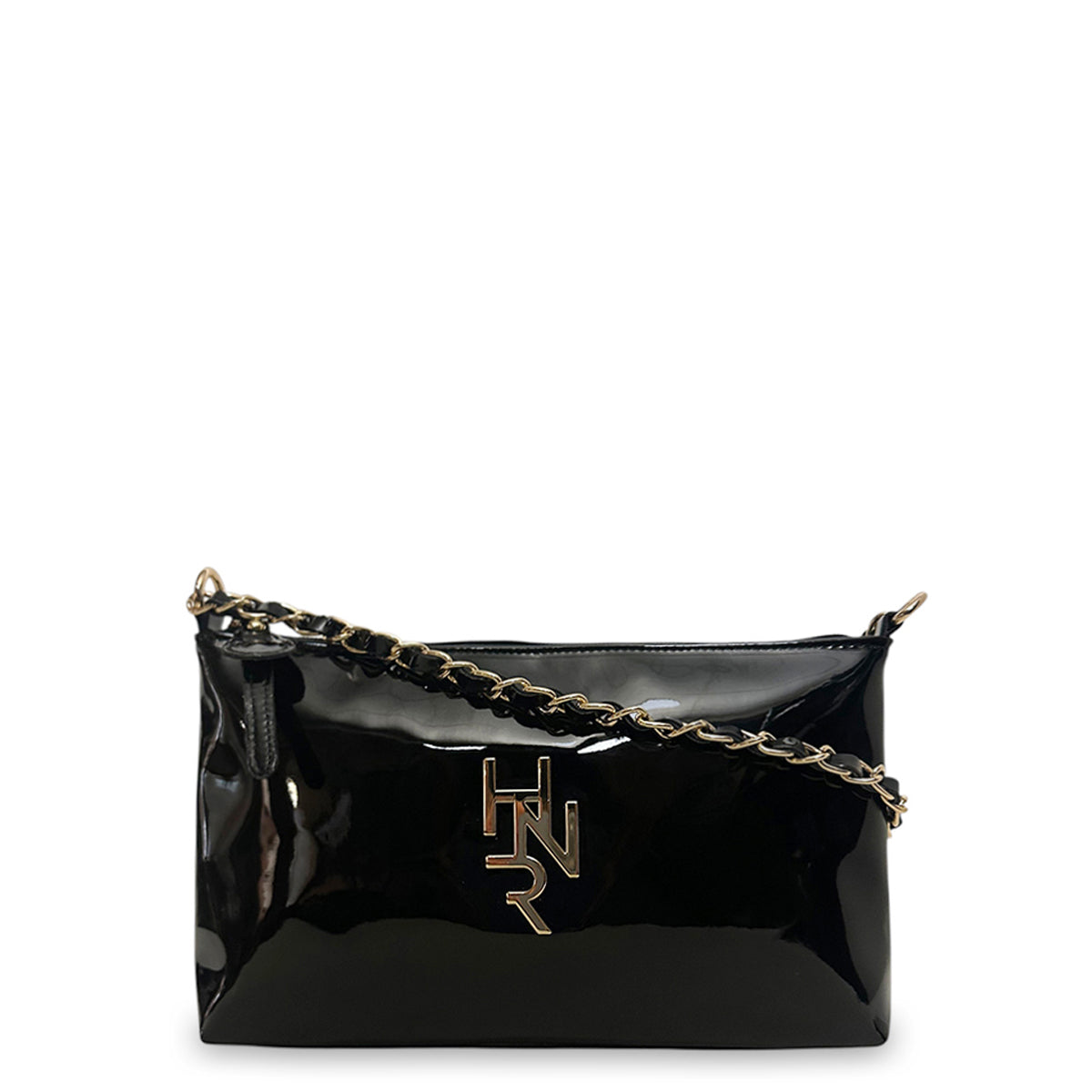 Γυναικεία τσάντα χιαστί Festive Μαύρο Λουστρίνι