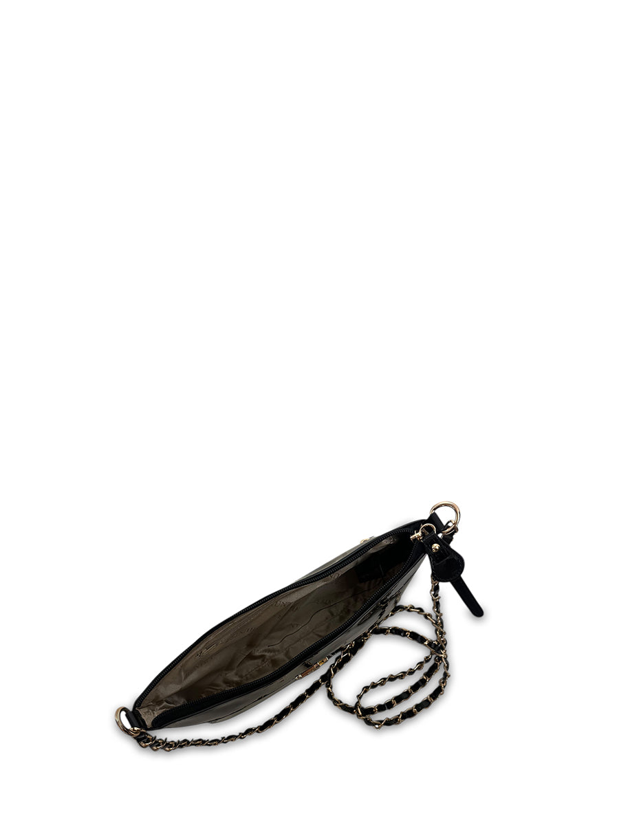 Γυναικεία τσάντα χιαστί Festive Μαύρο Λουστρίνι