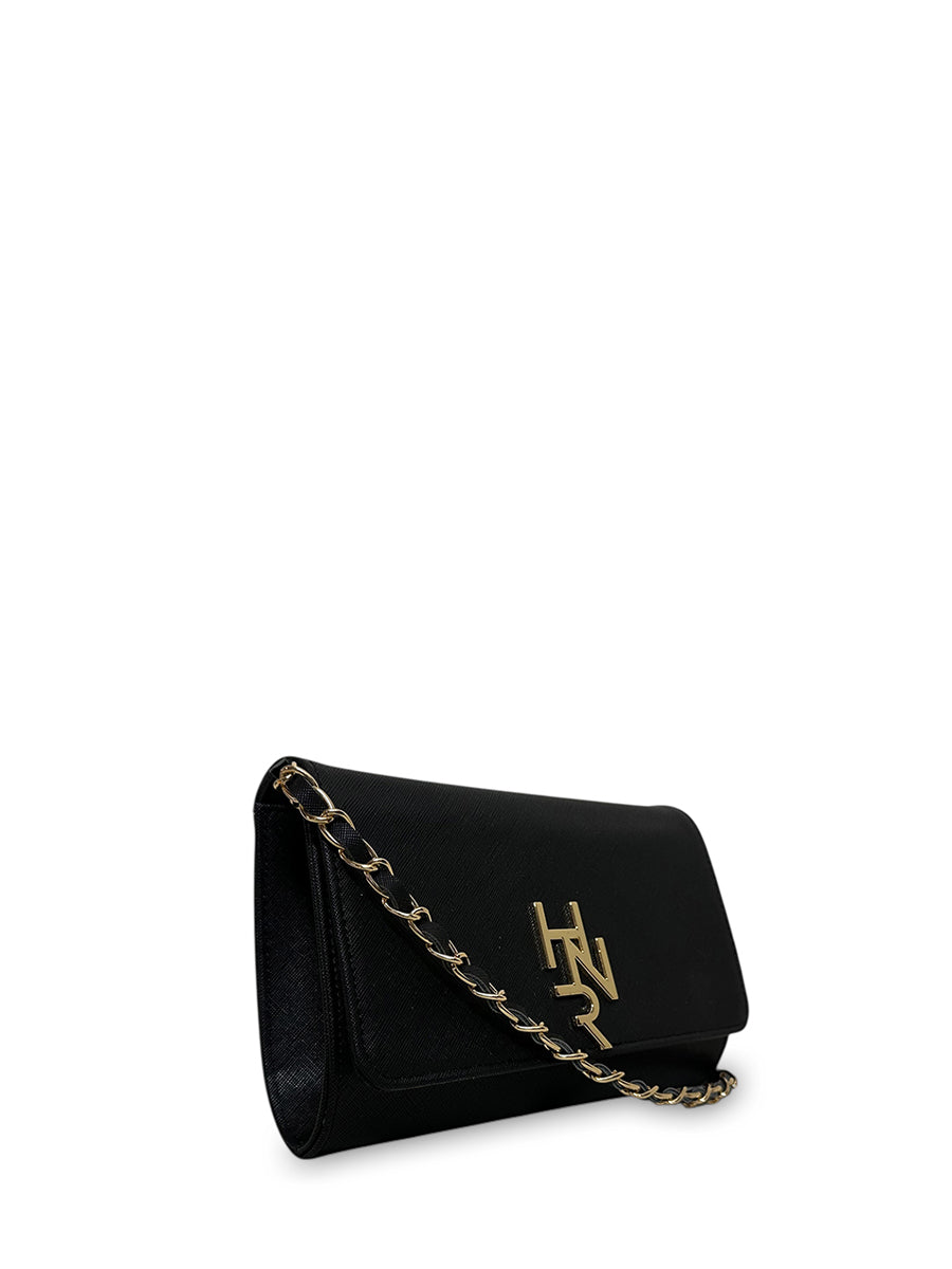 Γυναικεία τσάντα clutch Festive Μαύρο