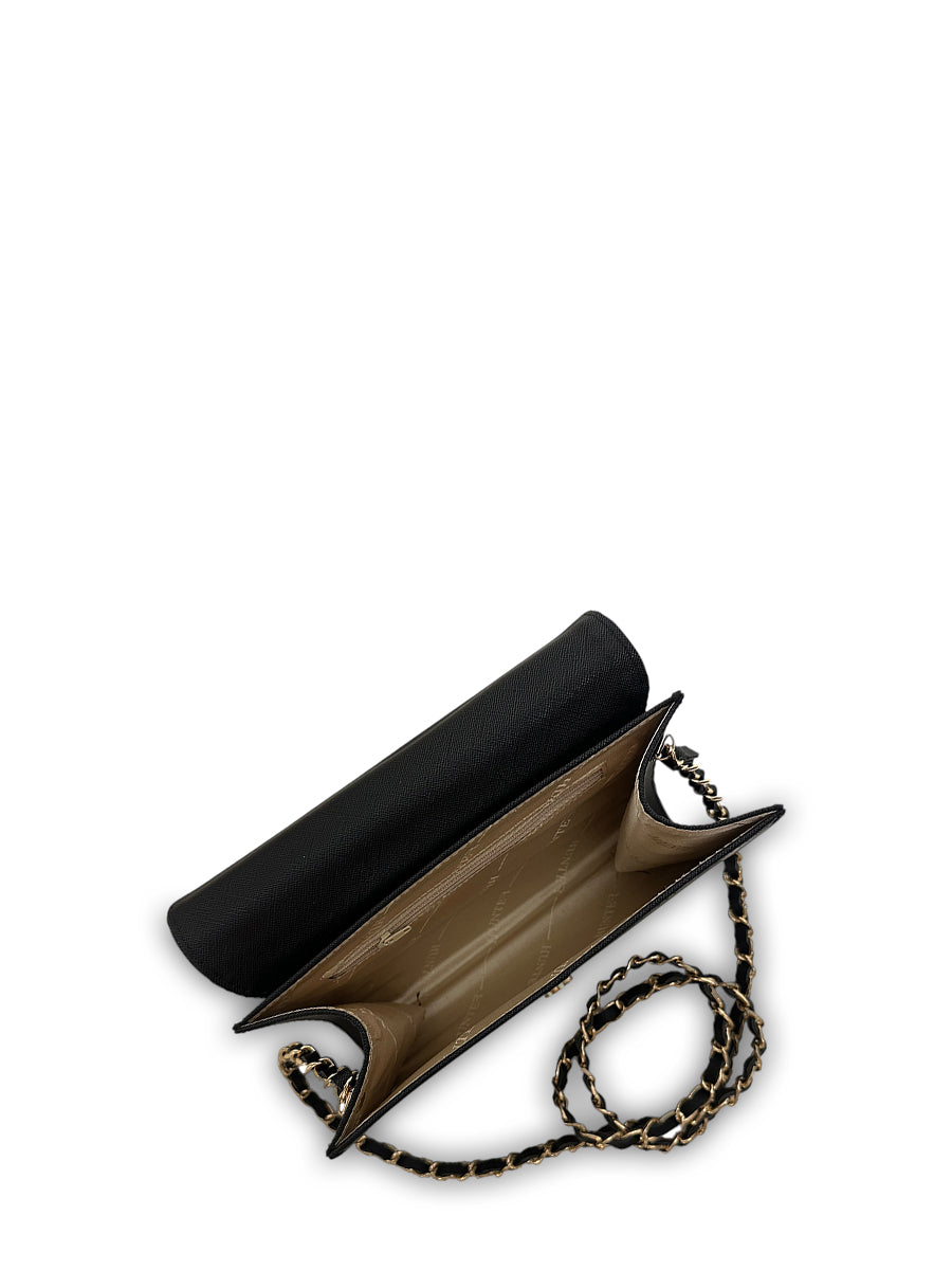 Γυναικεία τσάντα clutch Festive Μαύρο