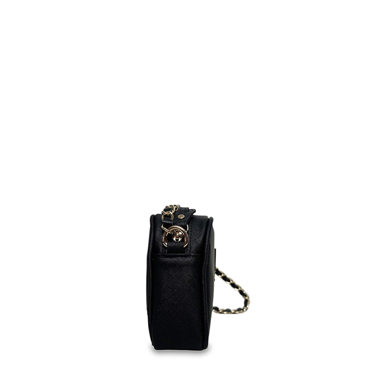 Γυναικεία τσάντα mini oval Festive Μαύρο