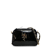 Γυναικεία τσάντα mini oval Festive Μαύρο Λουστρίνι