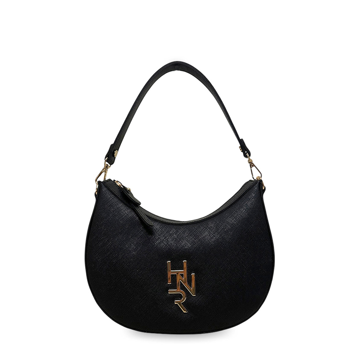 Γυναικεία τσάντα mini hobo Festive Μαύρο