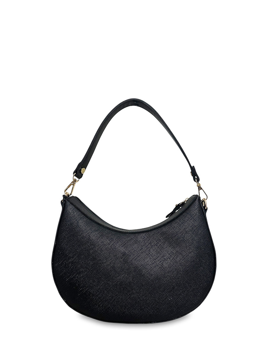 Γυναικεία τσάντα mini hobo Festive Μαύρο