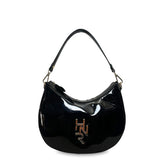 Γυναικεία τσάντα mini hobo Festive Μαύρο Λουστρίνι