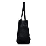 Γυναικεία τσάντα ώμου δερμάτινη Grain Μαύρο