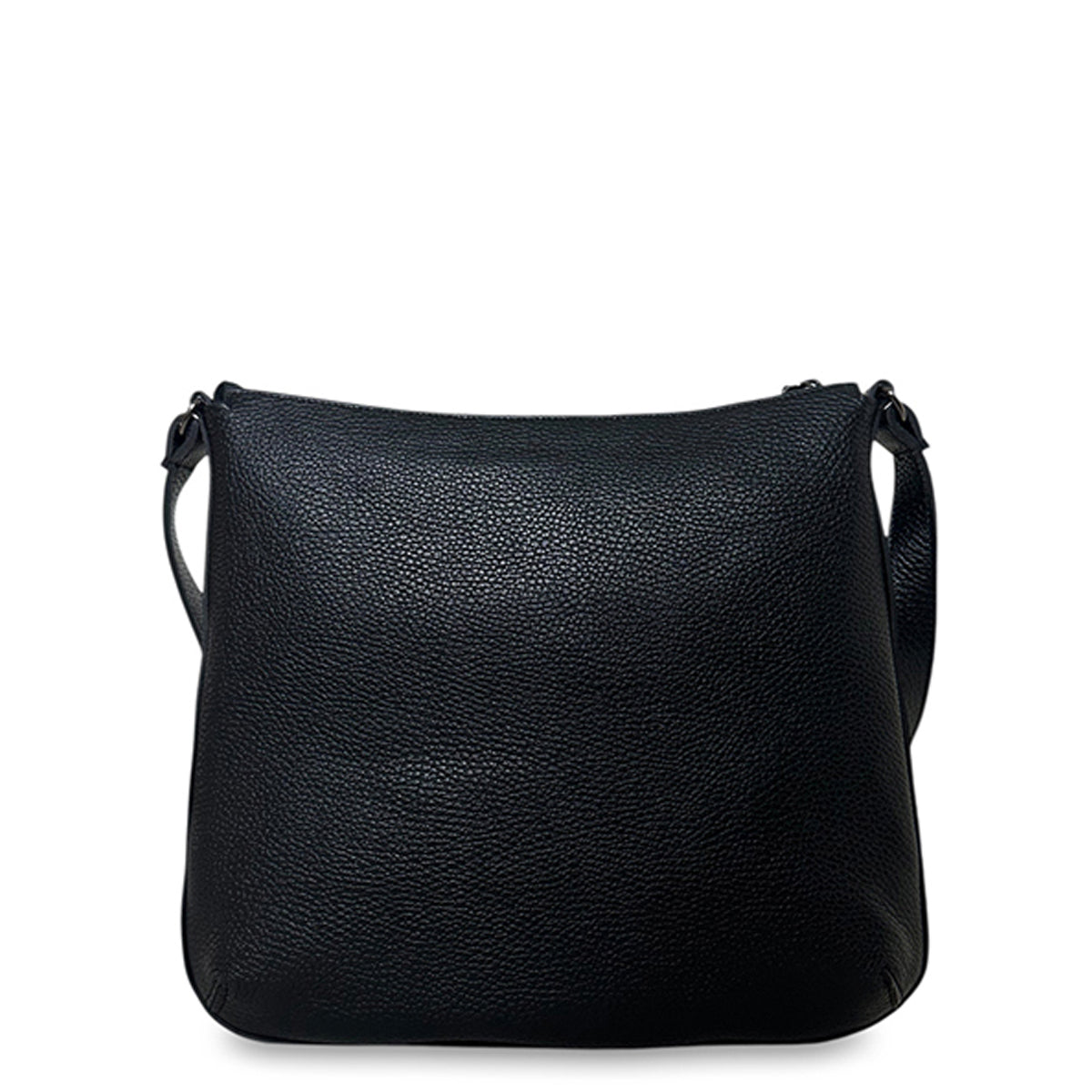 Γυναικεία τσάντα χιαστί δερμάτινη Grain Μαύρο