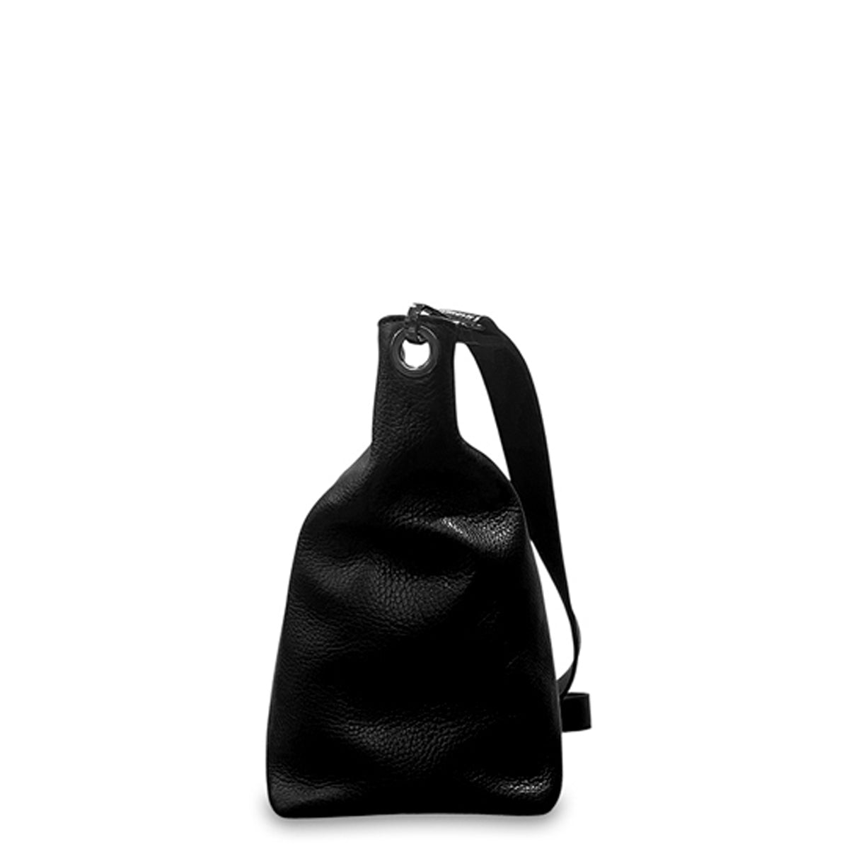 Γυναικεία τσάντα χιαστί δερμάτινη Grain Μαύρο