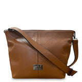 Γυναικεία τσάντα χιαστί δερμάτινη Grain Ταμπά