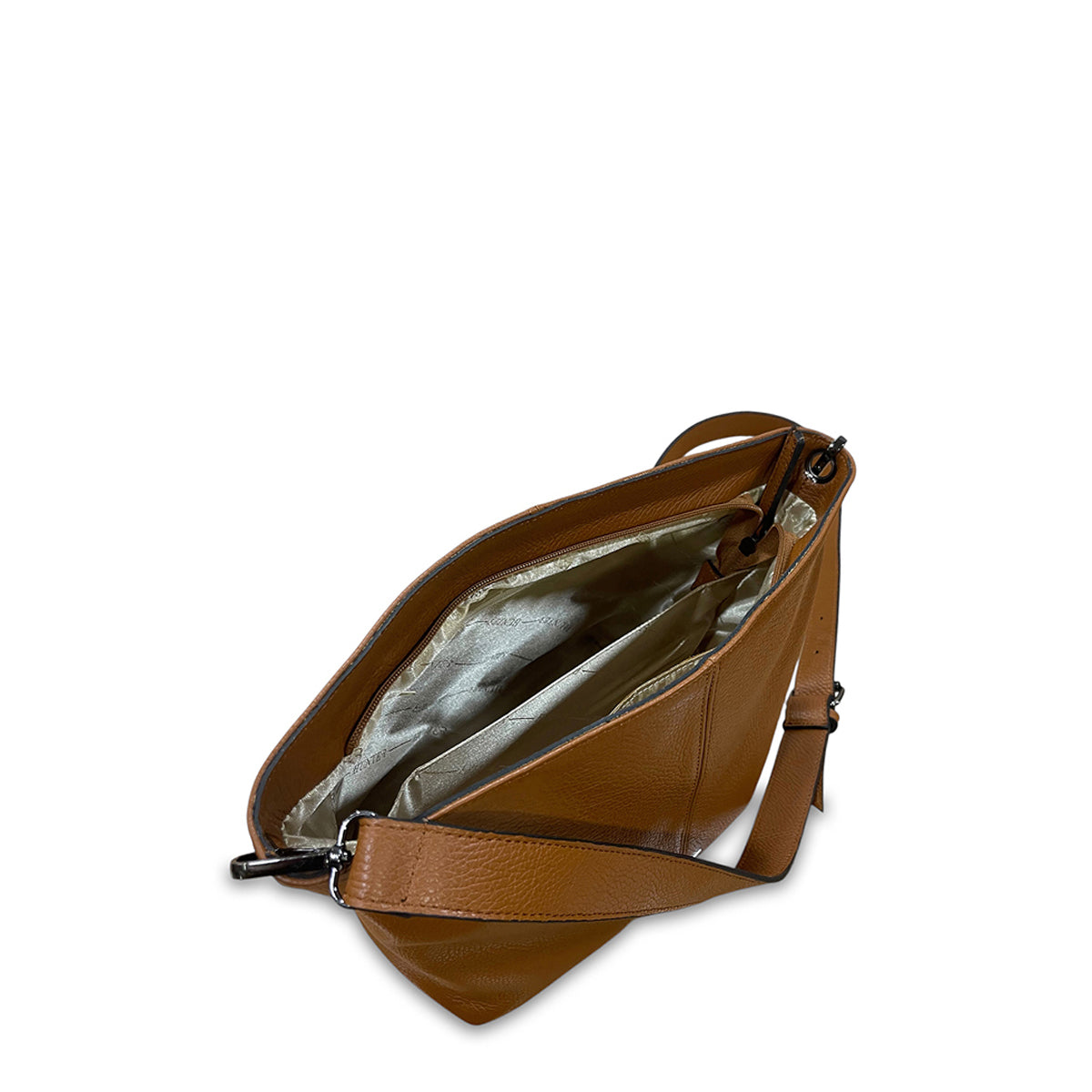 Γυναικεία τσάντα χιαστί δερμάτινη Grain Ταμπά